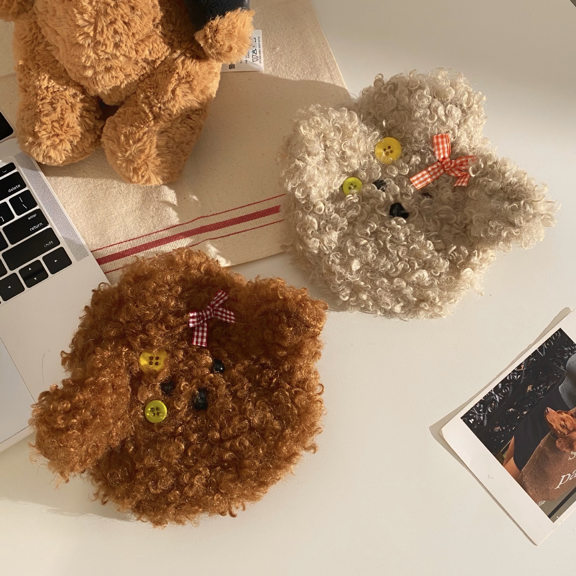 Cute little dog hot water bag, water-filled disassembly and washing, water-filled plush warm water bag, warm the bed, warm the abdomen, warm the feet, girls Specification drawing