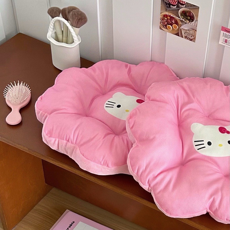 Cartoon cute cat seat cushion, soft household round chair cushion, office seat cushion, student dormitory soft fart cushion Specification drawing