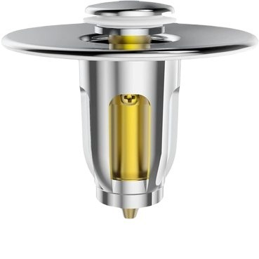 Cross-border foreign trade small-sized washbasin drain, bouncing core, anti-clogging filter basket, press-type stopper Item Picture