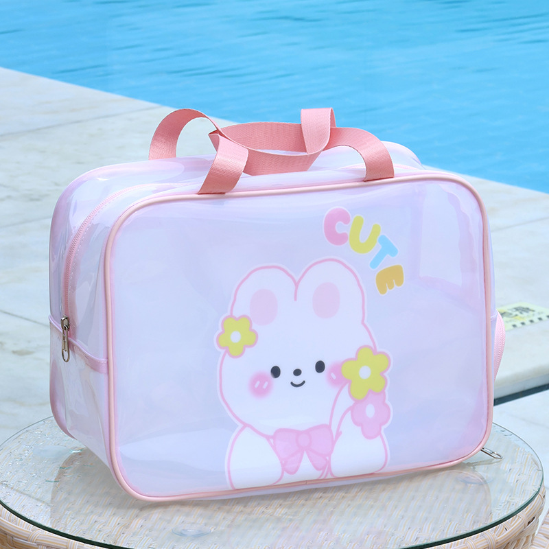Swimming bag, children's dry and wet separated waterproof storage bag, portable and cute cartoon beach handbag for boys and girls Application Scenario