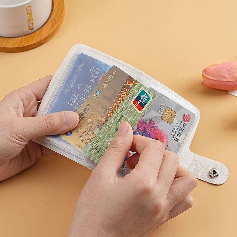 Super cute ID card case for girls 2024 New style, ultra-thin multi-slot card holder, multi-layer niche and cute card anime Specification drawing