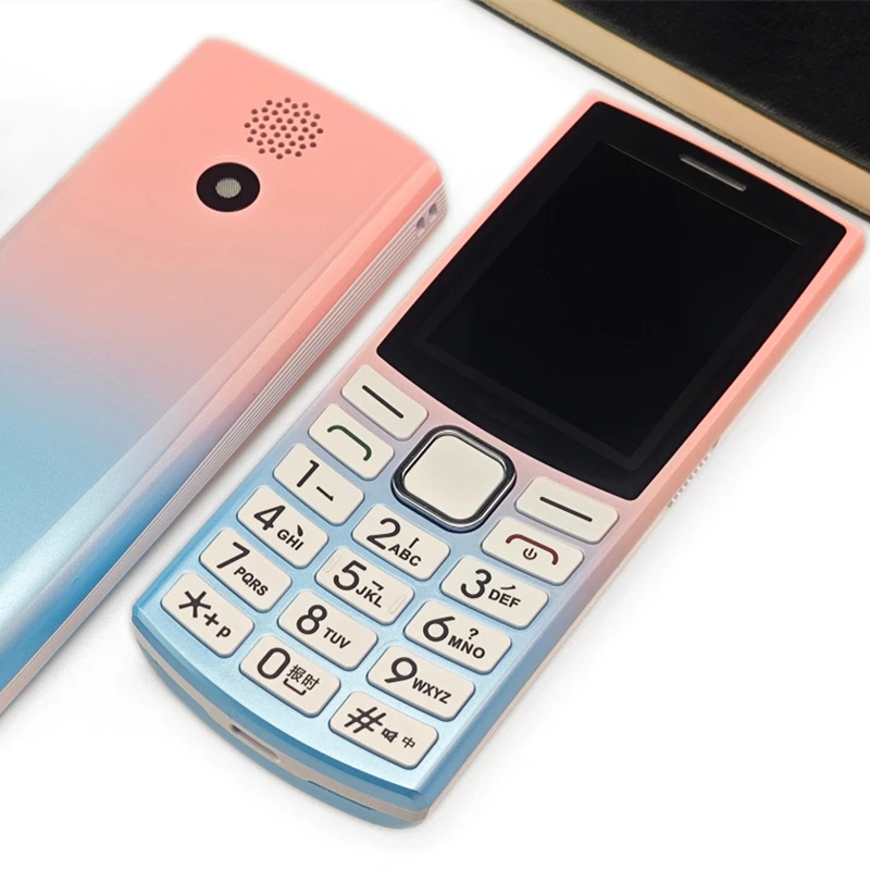 Vibration positioning FM radio, external playback, full network compatibility, 4G elderly mobile phone, straight bar key, mobile telecom 5G student phone Item Picture