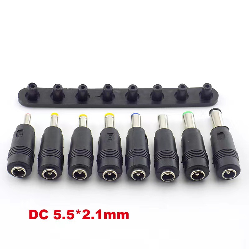 Factory direct sales of DC converter head 8-digit sleeve notebook adapter connector 5.5*2.1 multi-functional power converter head Item Picture