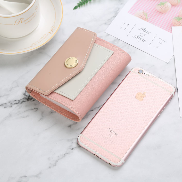 purse women 2019 New Short PU Small Purse Purse Leather Coin Purse Purse Specification drawing