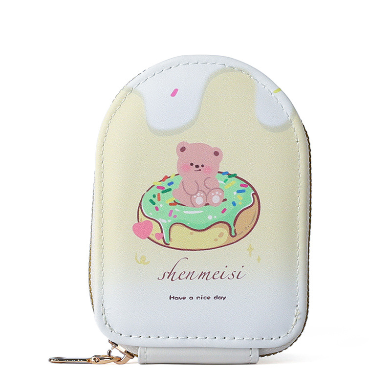 Cross-border cartoon donut, cute organ card bag, temu's best-selling cartoon coin purse, multi-card ID card bag Item Picture