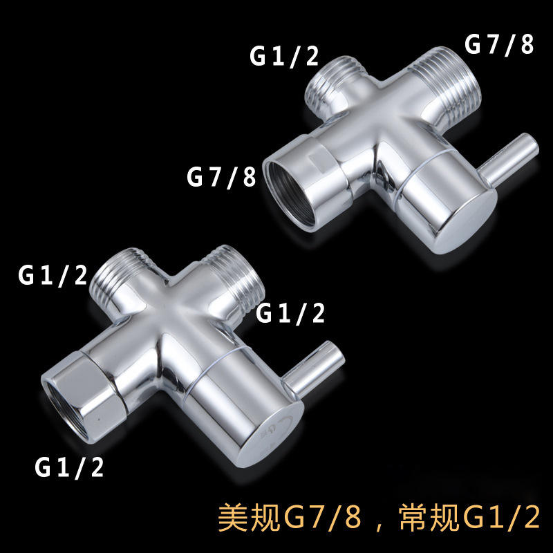Cross-border stainless steel 7/8 water hanging seat toilet spray gun set, American standard feminine wash, European standard toilet companion cleaning Specification drawing