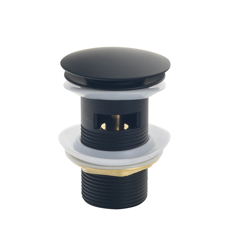 Perforated zinc alloy stainless steel copper washbasin spring drain, washbasin drain G1 1/4" Application Scenario