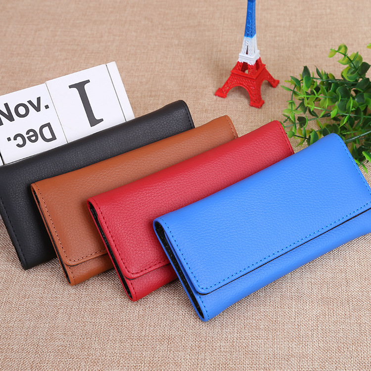 New magnetic buckle 30% off bag, long coin purse, women's hand-held bag, card case and mobile phone case can be customized full figure