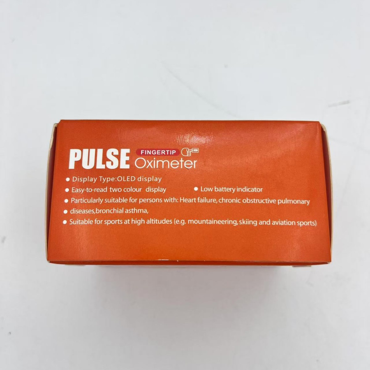 Cross-border finger clip pulse Oxygen Saturation monitoring Sleep Monitor Heart Rate Blood Oxygen Meter (English packaging) Specification drawing