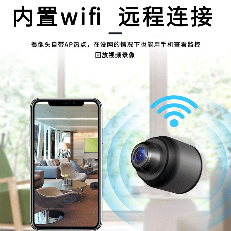 Factory-supplied X5 Cross-border high-definition indoor mobile remote wireless network wifi security monitor camera head details Picture