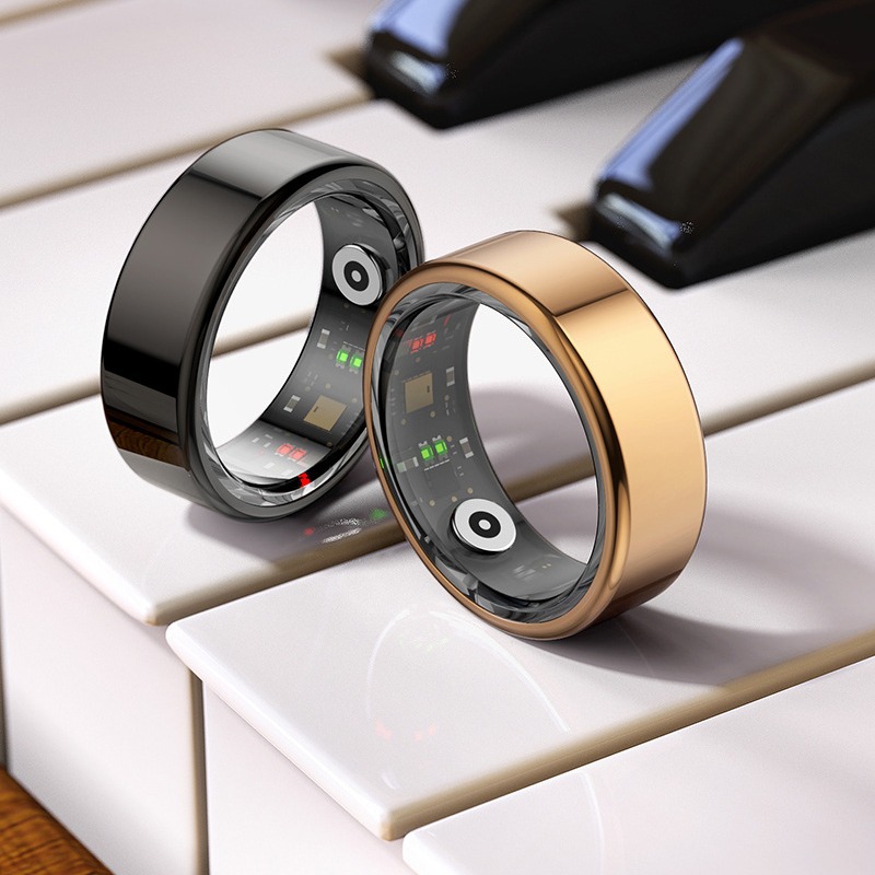 Domestic and cross-border R02 smart rings, fashionable Bluetooth rings, step counting, sleep heart rate, blood oxygen, exercise monitoring full figure