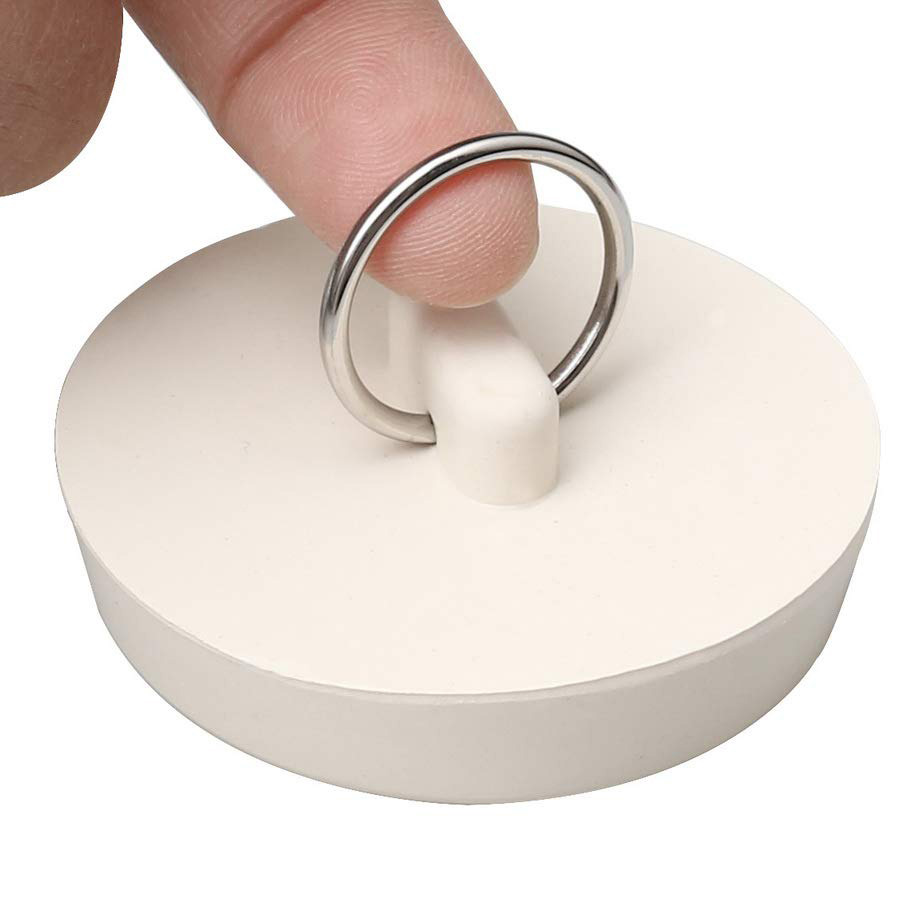 Best-selling white rubber washbasin, bathtub plug, sink plug, drain pipe plug, sink plug and water stopper Specification drawing