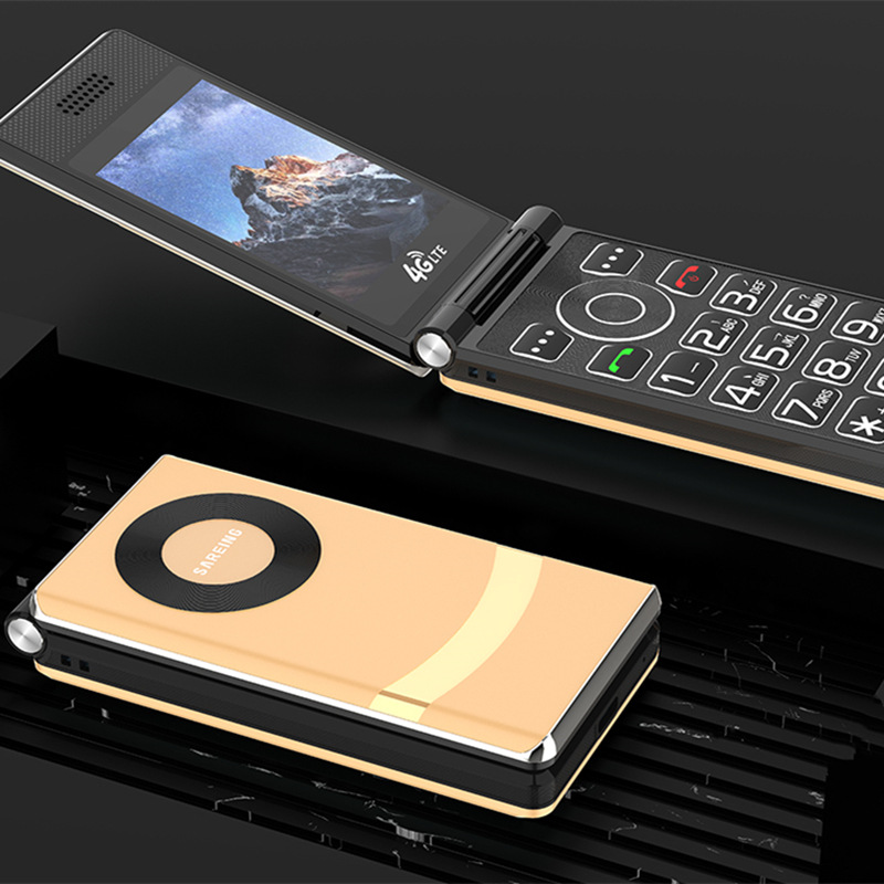 Nationwide wholesale of 5G mobile phones for the elderly with a 3.0 large screen, ultra-thin flip cover, full network compatibility, 4G ultra-long standby time of 100 days Item Picture