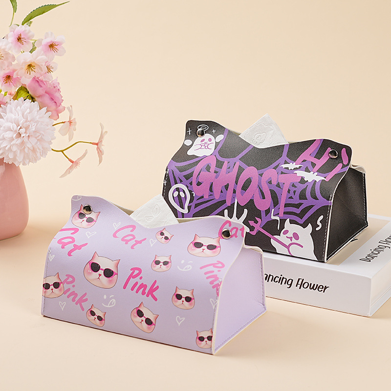 New type of tissue box, home tissue box, living room desk, bar counter decoration, creative tissue box, simple, cute and light luxury full figure