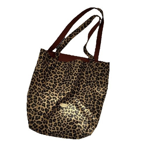 49252 Leopard print single-shoulder bag, women's tote, large capacity canvas bag under the armpit, new autumn/Winter 2024 double bread bag Item Picture