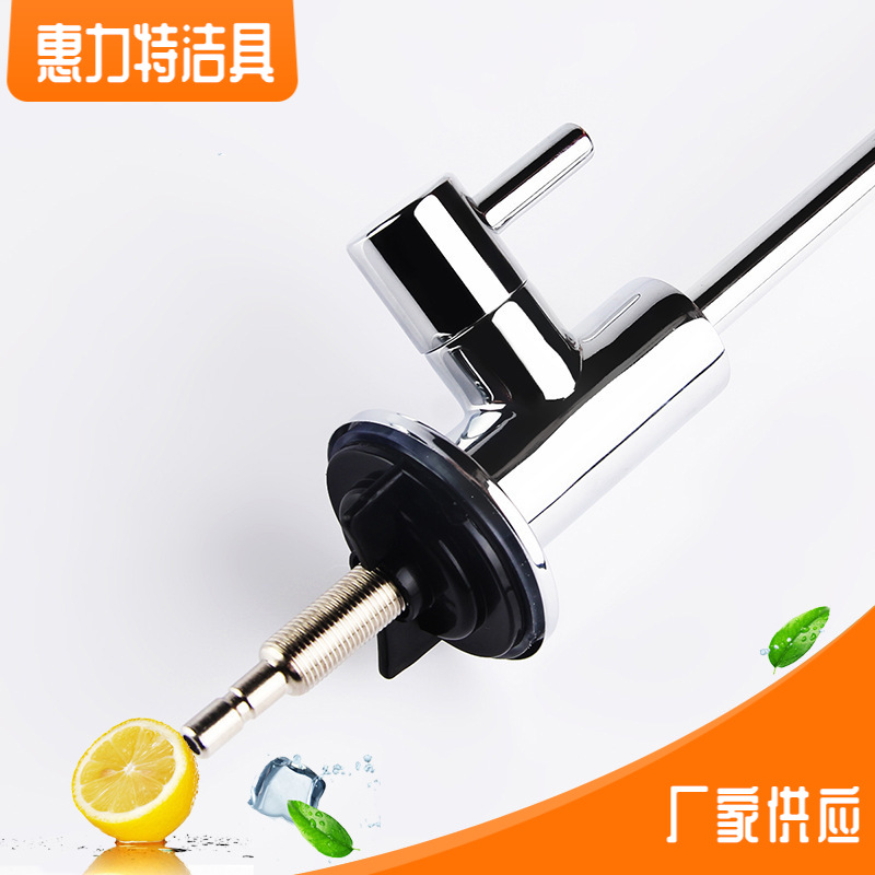 Quick-connect standing faucet, small American-style large bend faucet, kitchen stainless steel water purifier faucet Specification drawing