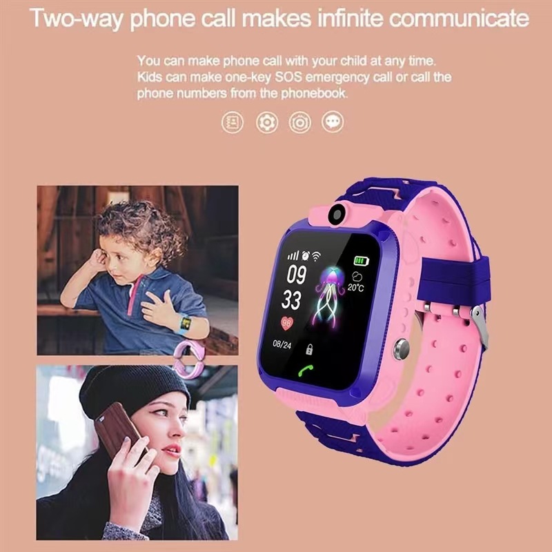 Cross-border q12 children's smartwatch with smart voice call, watch positioning, waterproof and multi-functional factory wholesale price Specification drawing
