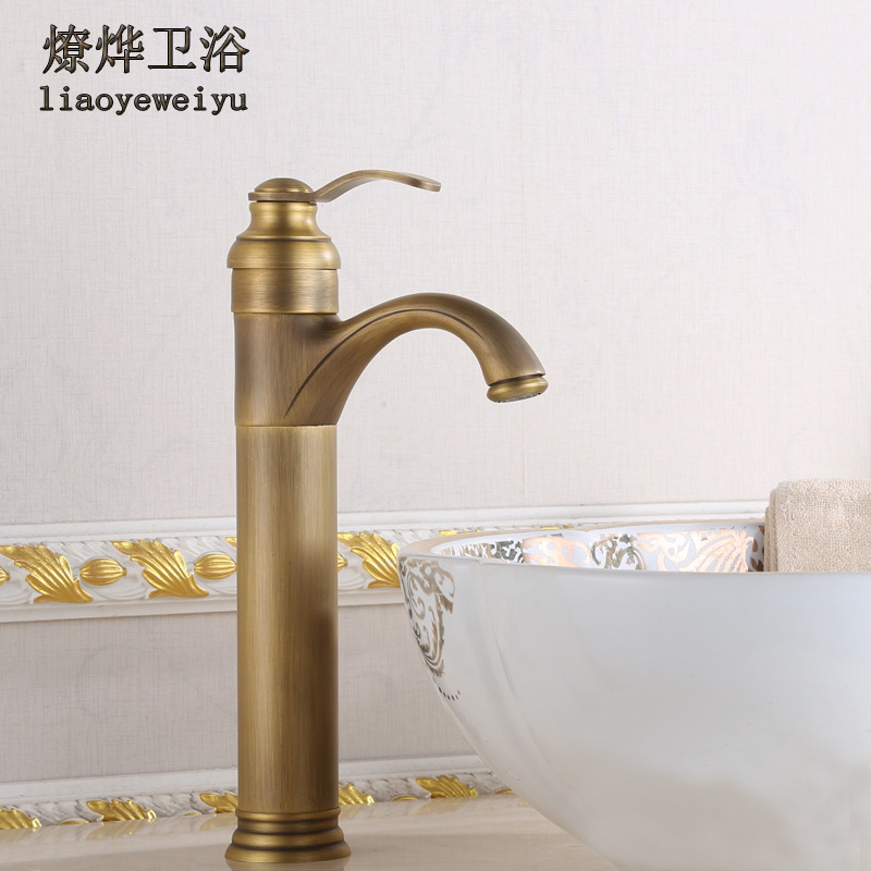European-style underfloor basin, antique all-copper cold and hot retro washbasin, faucet, countertop basin, washbasin, washbasin, free shipping Application Scenario