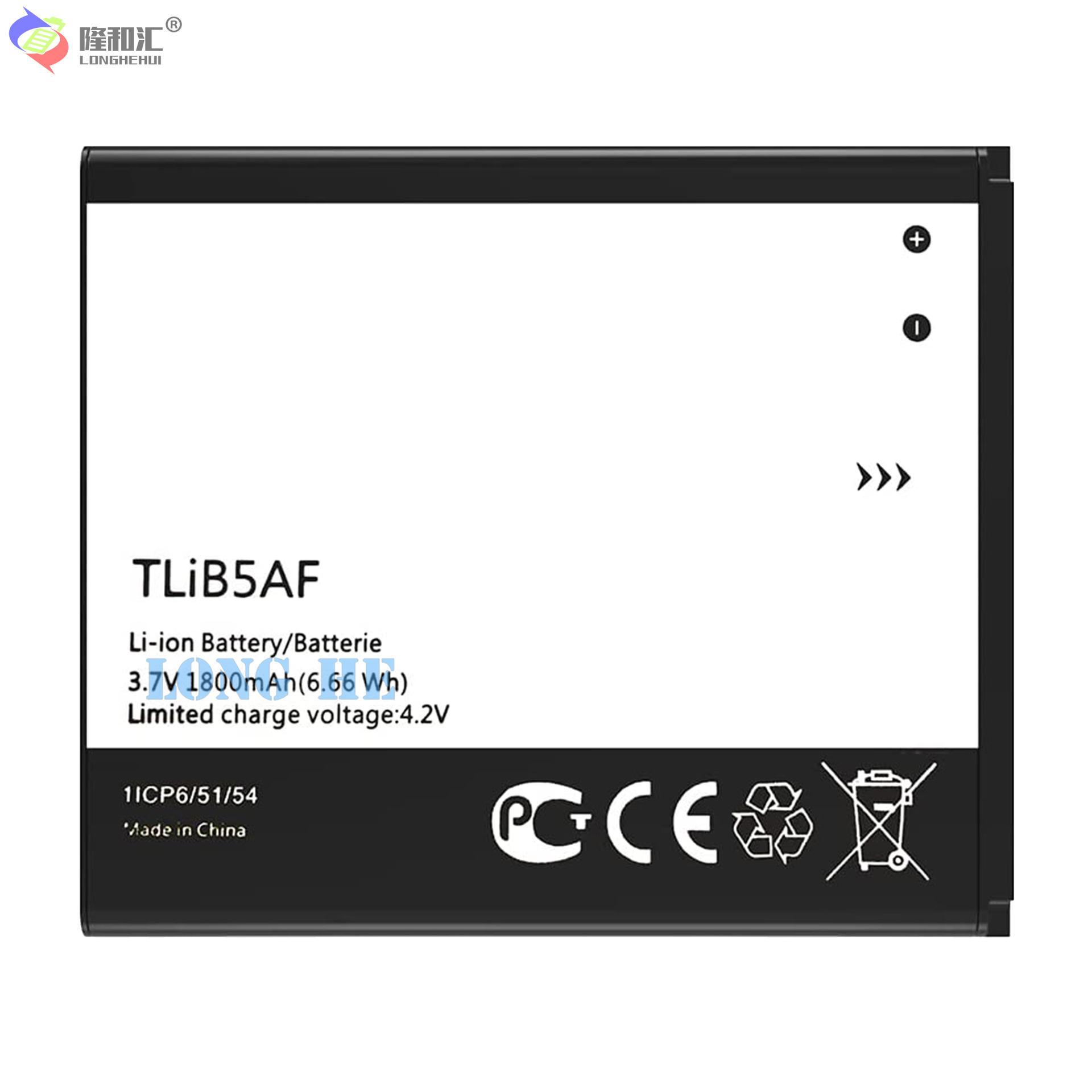 It is suitable for factory wholesale and foreign trade of Alcatel TCL S800/OT-997D mobile phone rechargeable battery TliB5AF Item Picture