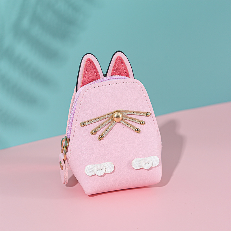 A new mini, cute and Ins-style cartoon student portable coin key waterproof wallet details Picture