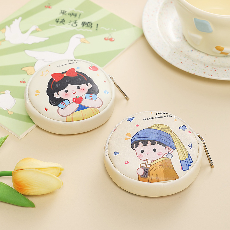 Cross-border cartoon silicone coin purse, cute mini silicone small bag, coin storage case, student portable headphone case full figure
