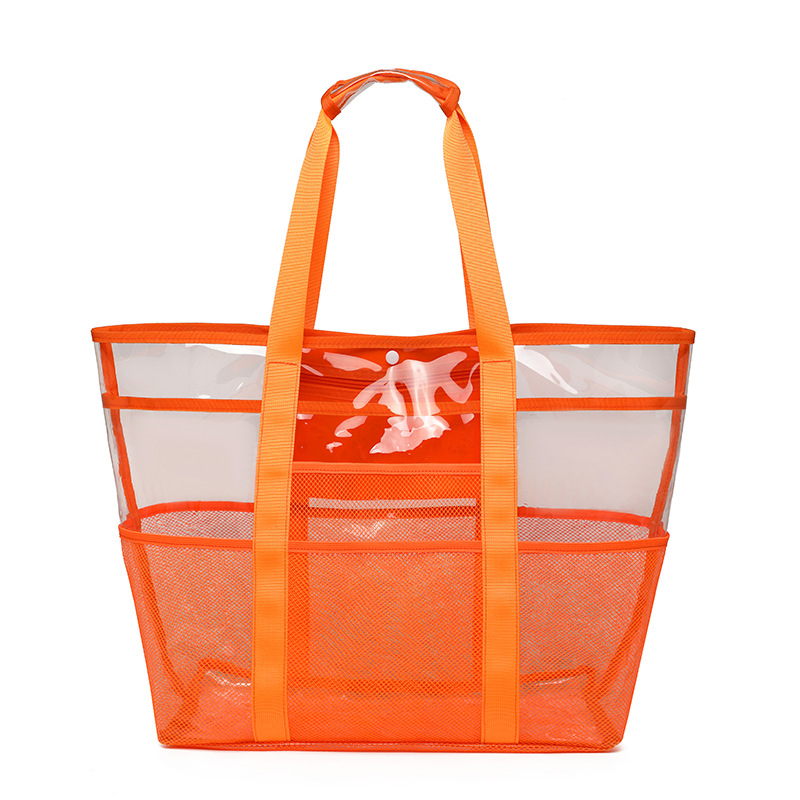 The manufacturer can print logos on outdoor PVC travel storage bags, beach bags, single-shoulder large-capacity swimming bags Specification drawing