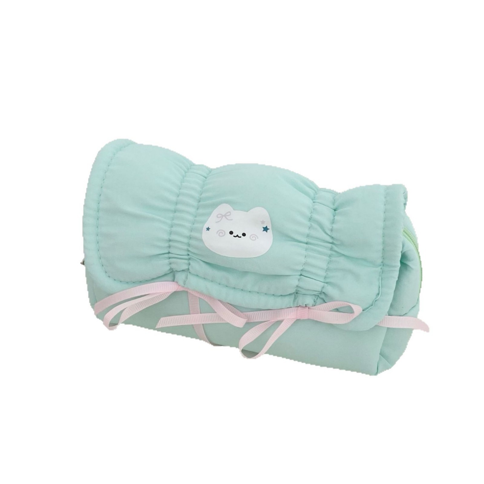 ins Bow Cat Pen Case 2025 New large-capacity girlish Heart Stationery Box Student large-capacity stationery bag Item Picture