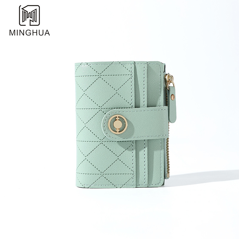 New fashionable and short women's wallets, small student wallets with multiple slots, small coin wallets for cross-border wholesale, cute Specification drawing
