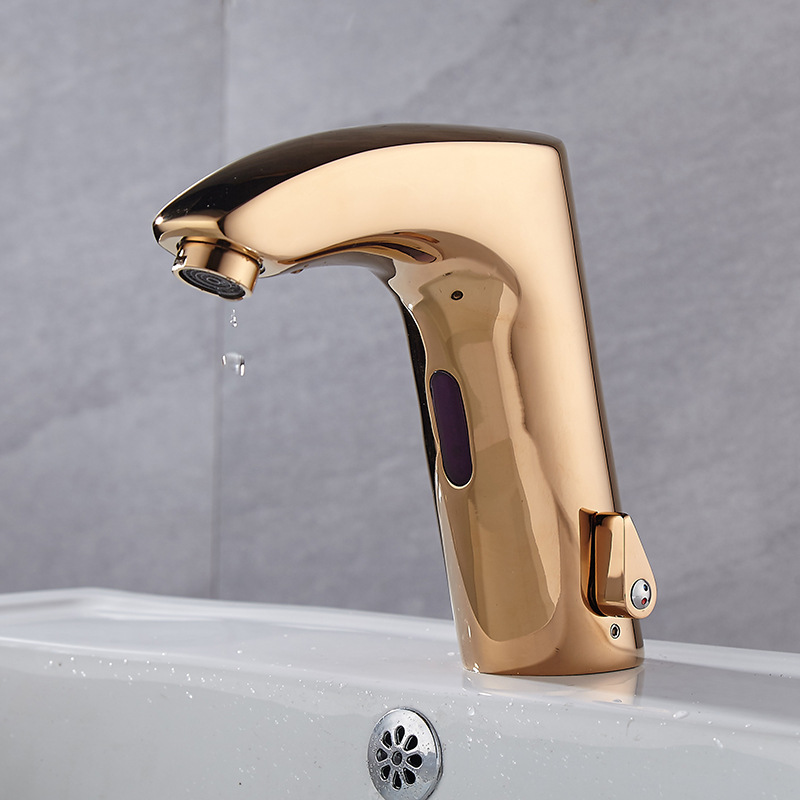 Wholesale of Fisler fully automatic intelligent sensor faucet, hot and cold integrated washbasin, kitchen all-copper black hand wash Application Scenario