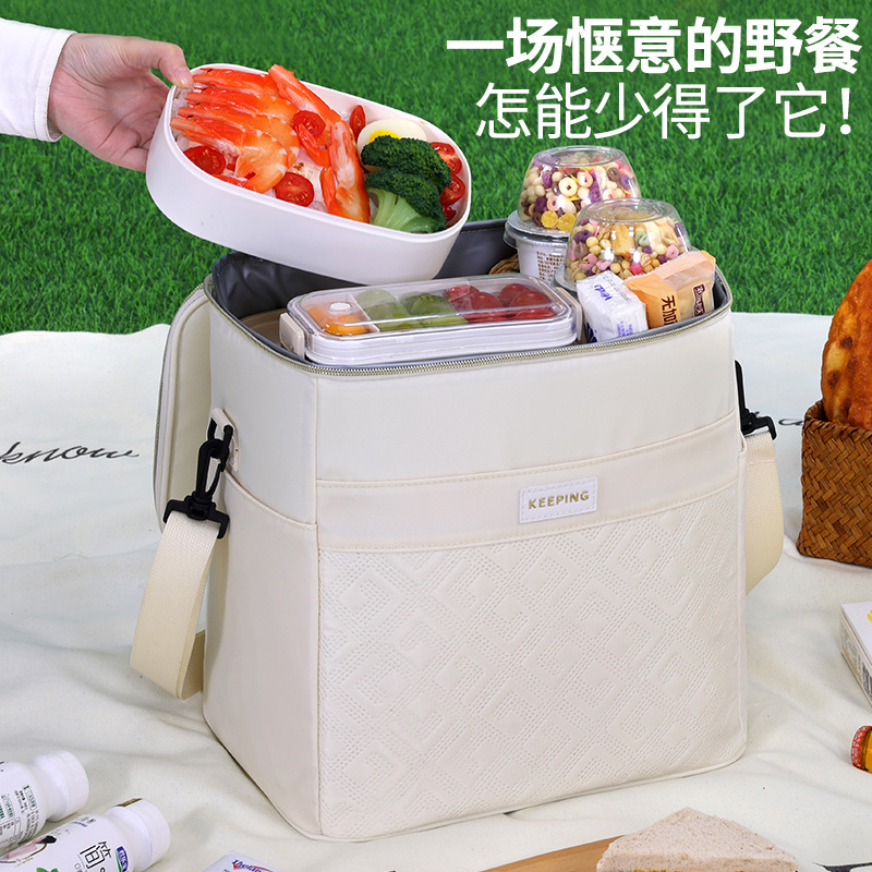 Geyun series square insulated bags, rider food delivery boxes, outdoor picnic and camping ice packs, large-capacity insulated boxes Specification drawing