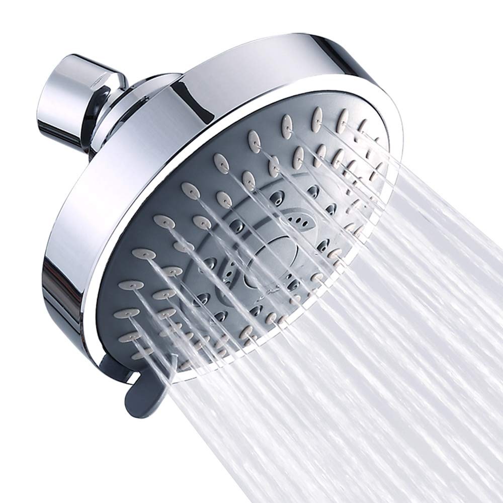 Amazon cross-border showerhead 4-inch filter top spray 5-speed pressurized showerhead Item Picture