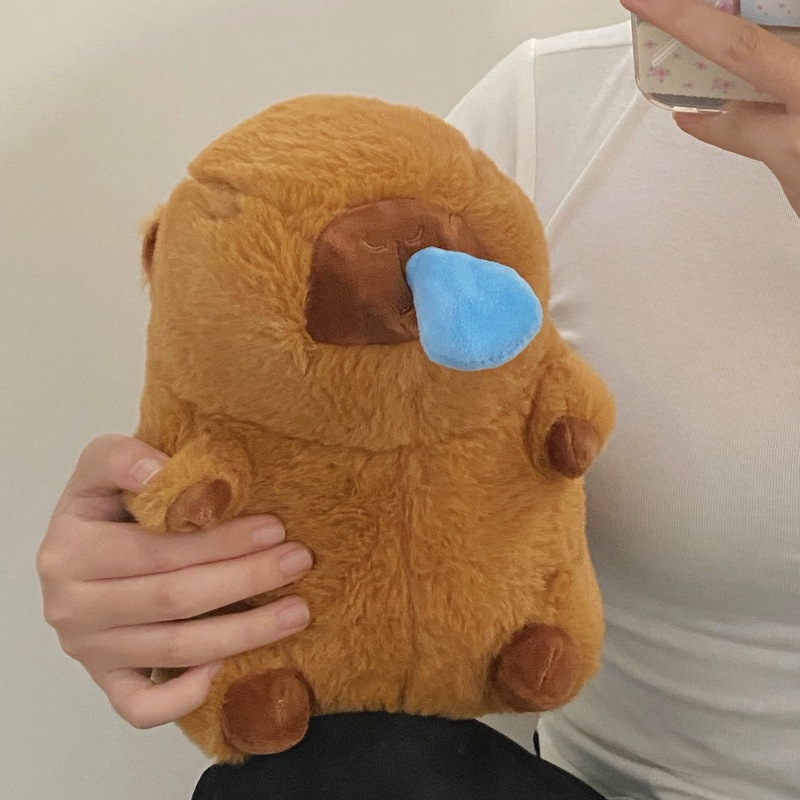 The popular Capibara plush toy, a snorky-sucking capybara doll, a pillow, a children's toy, and a girl's doll details Picture