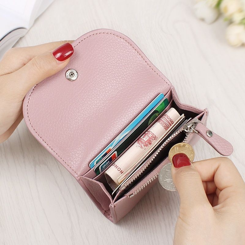 pu texture mini small bag, men's and women's cowhide small card case, soft wallet, neutral wire bag, retro business card holder, coin card case details Picture