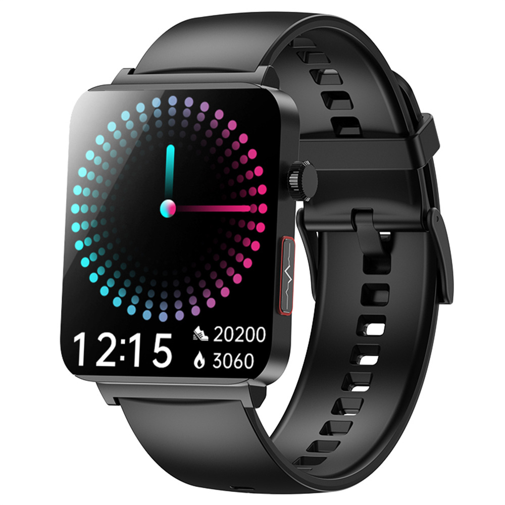 The KS03Pro smartwatch features blood sugar, body temperature, ECG+PPG, electrocardiogram, blood pressure, blood oxygen, heart rate, health, communication, and more exercise full figure