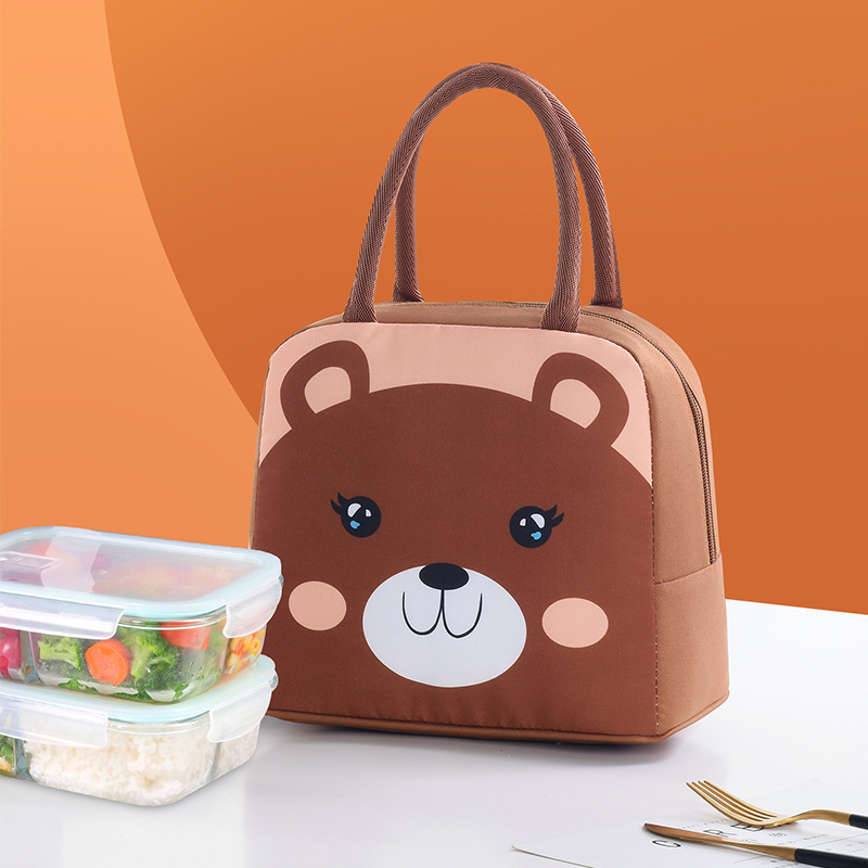 Wholesale of InS-style portable lunch boxes, large-capacity hand-held insulated bags, and student lunch bento bags details Picture