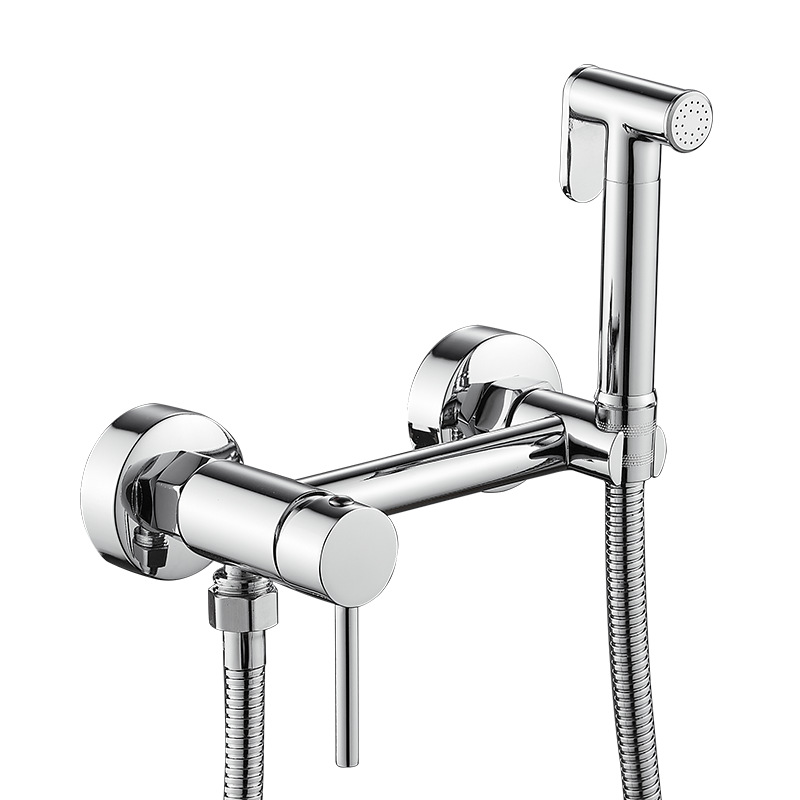 Cross-border cold and hot all-copper faucet, women's washbasin spray gun, toilet companion set, multi-functional women's washbasin spray gun, shower head full figure