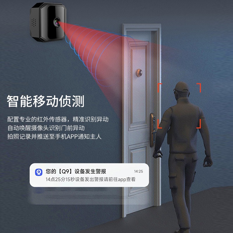 The new wireless camera P10 is a high-definition wireless wifi camera that is unplugged and punch-free for home remote monitoring Application Scenario