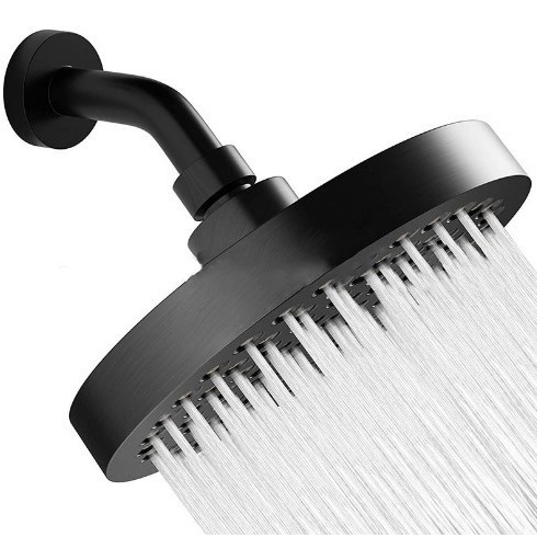 Cross-border foreign trade 6-inch / 8-inch shower pressurized fully electroplated shower head, small shower head, hotel bathhouse shower head details Picture
