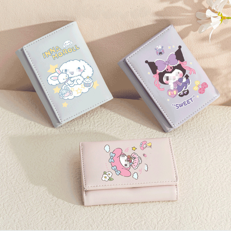 The new big-eared dog wallet is a bestseller. Meile Xiaolomi Girl's cute coin purse, mini small bag, multi-slot bag details Picture