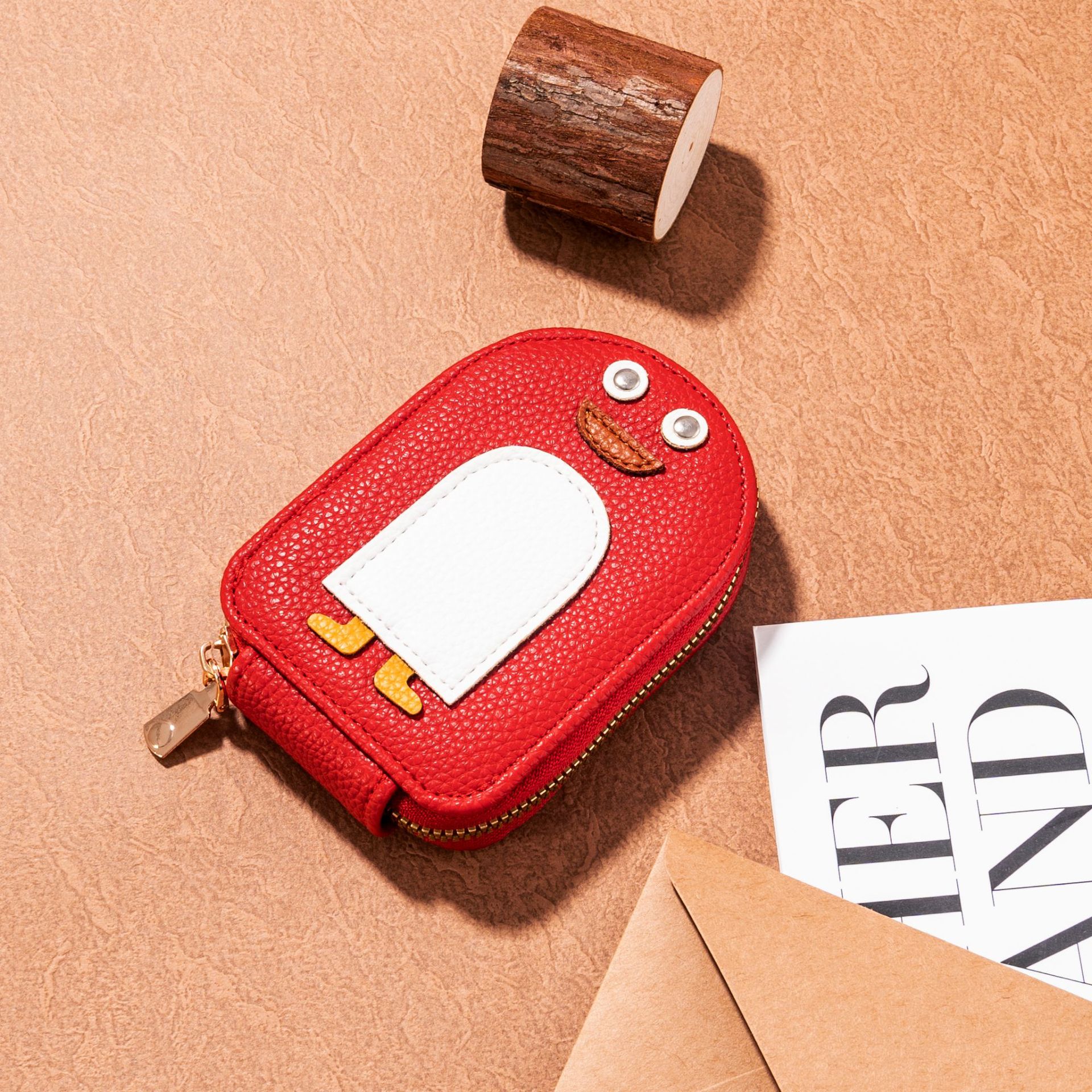 New cartoon creative penguin card case for girls, small and cute mini coin purse, multi-slot ID card case, card holder Application Scenario