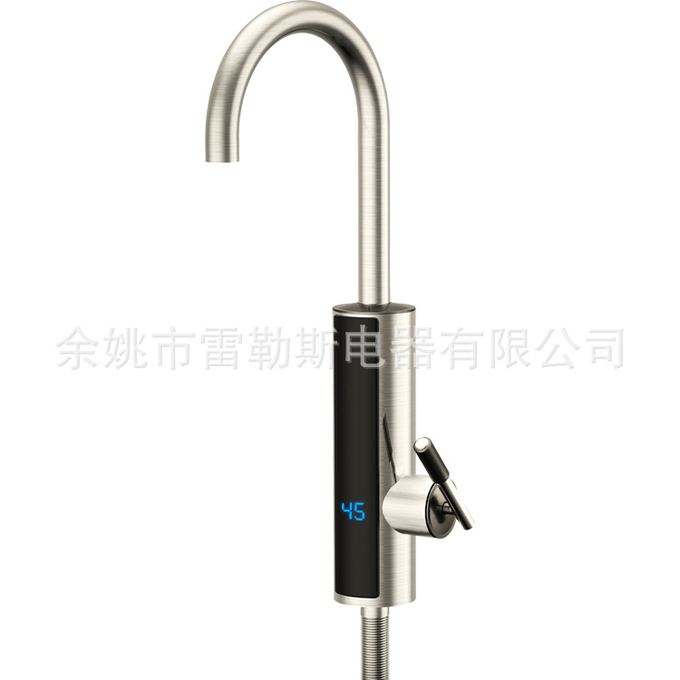 【 Cross-border Bestseller 】S4-14D Stainless Steel Electric Instant Hot Water Faucet, quick-heating hot water faucet, metal tube Item Picture
