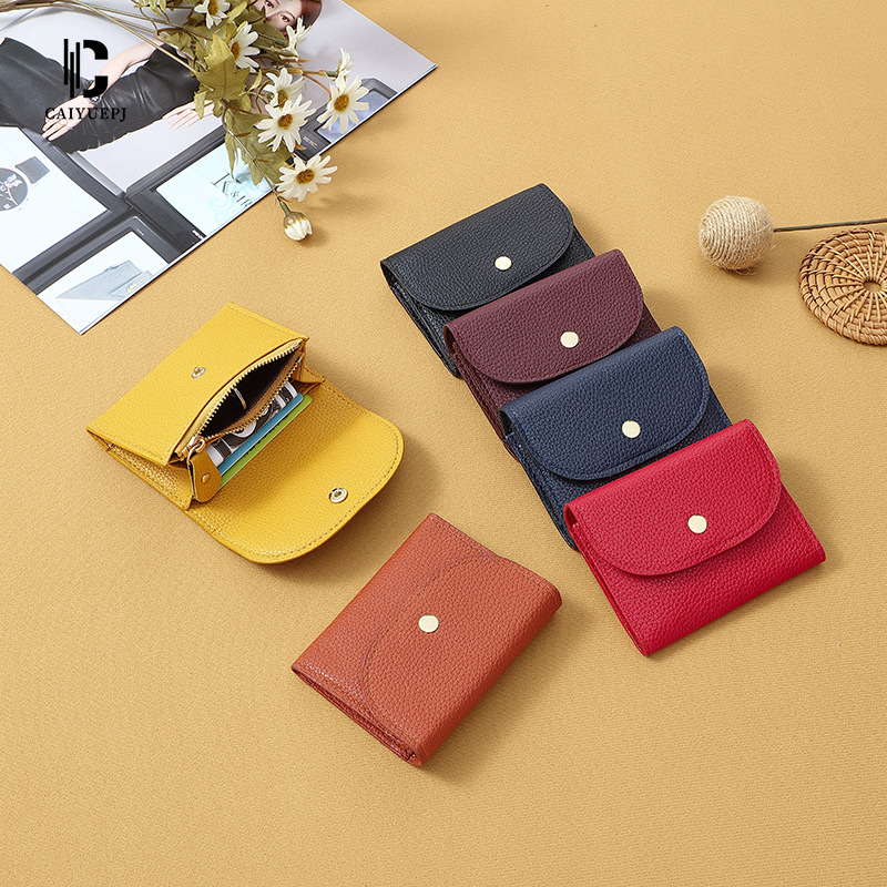New fashionable coin purse, one-piece card holder, compact driver's license multi-slot mini wallet, ladies' wallet full figure