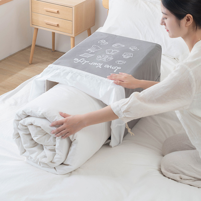 Giant fabric storage basket, waterproof and foldable storage box, drawstring opening dirty clothes basket, large clothes storage bag manufacturer details Picture