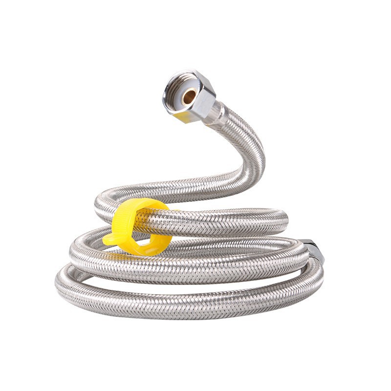 Copper cap, steel cap, 304 stainless steel, bathroom water inlet pipe, braided steel wire mixed wire water pipe, cold and hot pipe Angle valve, faucet full figure