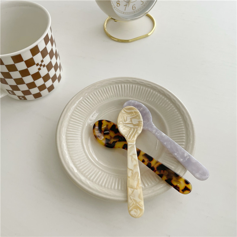 Ins-style dessert spoon, the same jam and butter knife tableware as French bloggers, afternoon tea cake spoon, photo props Application Scenario