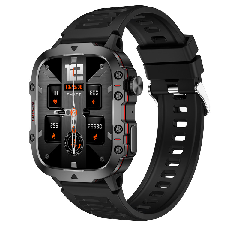 The 2025 new QX11 smartwatch features a sports, outdoor, Bluetooth, call, cross-border, three-proof, heart rate and blood oxygen encoder full figure