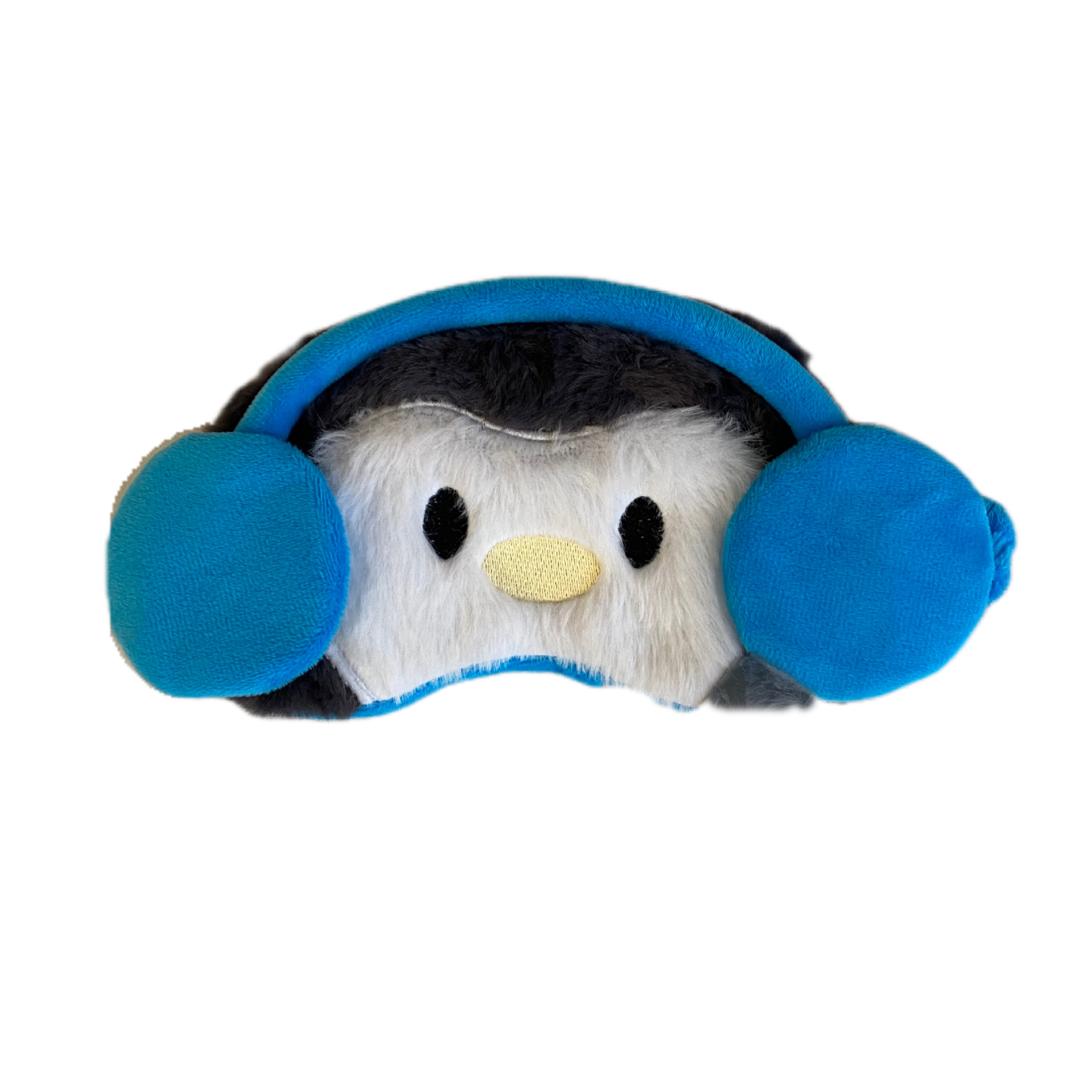 Cartoon headphone eye mask, little animal eye mask, women's summer ice-feeling sleep light-blocking, built-in ice compress sleep eye mask Item Picture