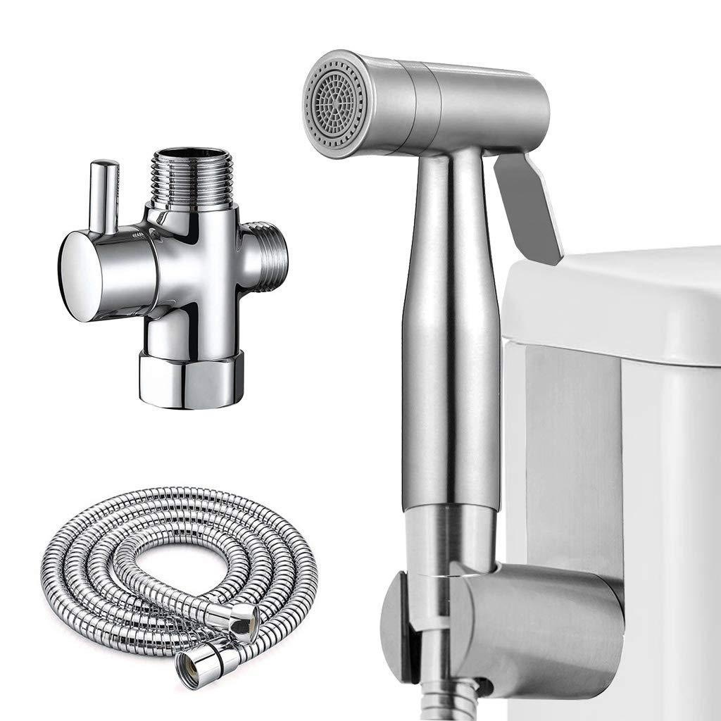 Factory wholesale dual-function toilet companion, spray gun, shower head, bathroom toilet flushing, 304 stainless steel nozzle Item Picture