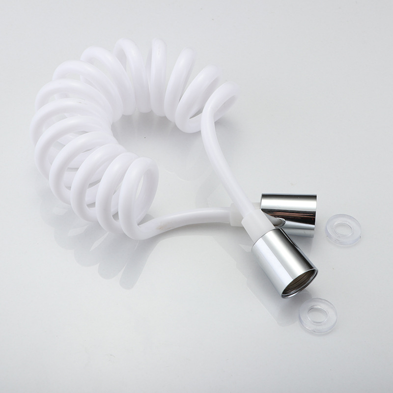 Spray gun leak-proof telephone line spring tube, 4-inch expandable flexible hose, explosion-proof high-flow bathroom shower tube Application Scenario