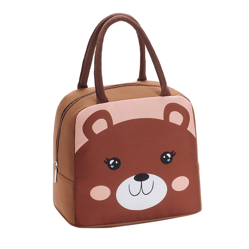 Wholesale of InS-style portable lunch boxes, large-capacity hand-held insulated bags, and student lunch bento bags Item Picture